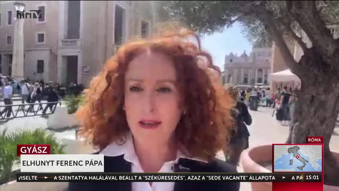 A rómaiak Ferenc pápát gyászolják