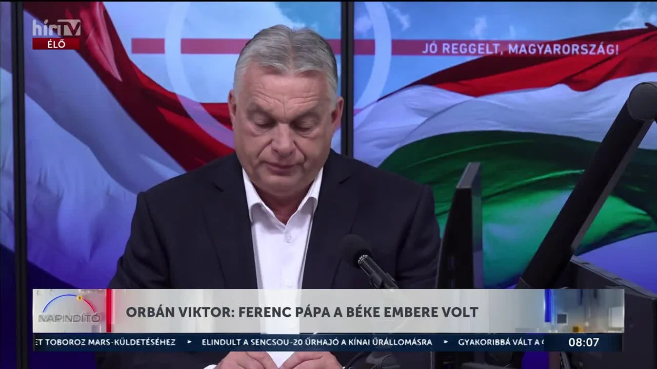 ORBÁN VIKTOR KORMÁNYFŐ A KOSSUTH RÁDIÓ JÓ REGGELT, MAGYARORSZÁG! CÍMŰ MŰSORÁBAN ADOTT INTERJÚT