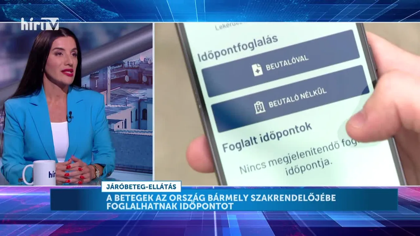 Napi aktuális - Molnár Karolina: Több mint egymillió szabad járóbeteg-időpont foglalható az EgészségAblakban + videó