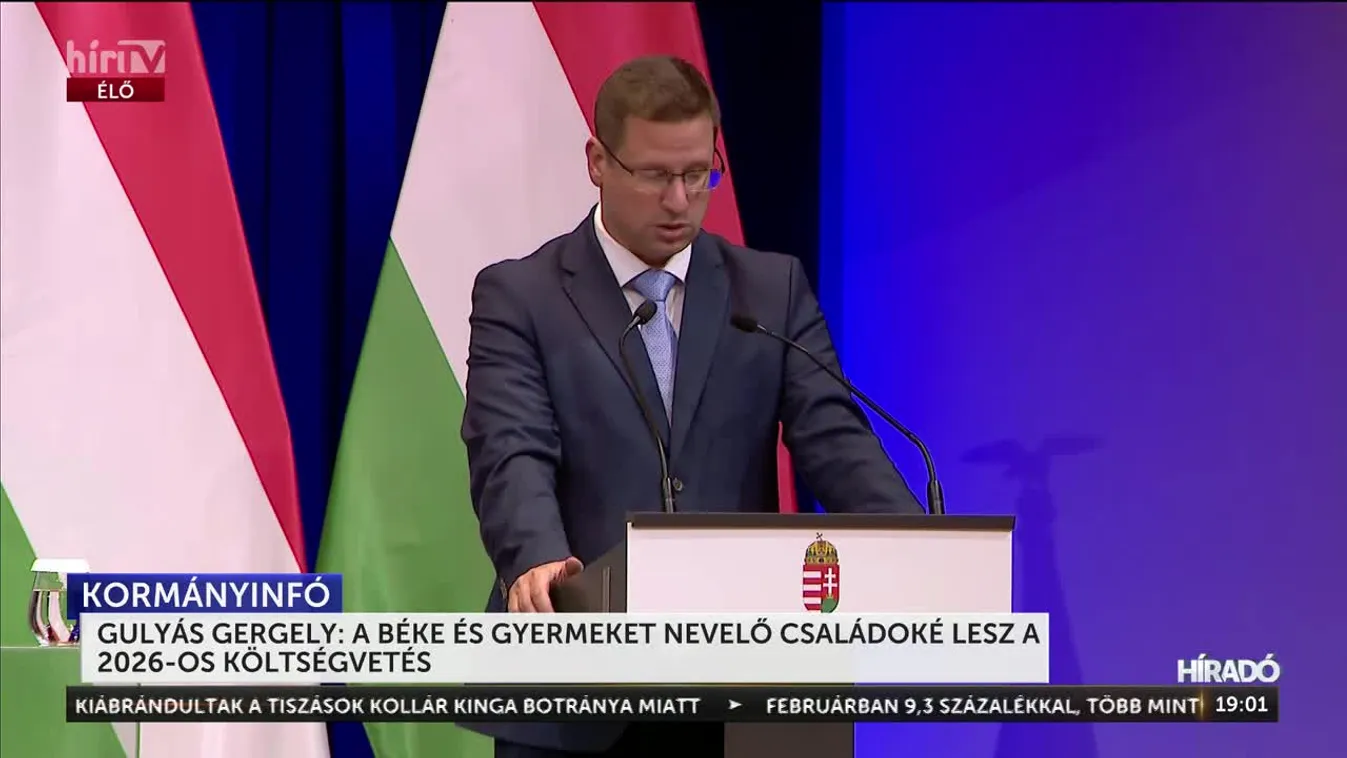 Gulyás Gergely: A 2026-os költségvetés a gyermeket nevelő családokra épül + videó