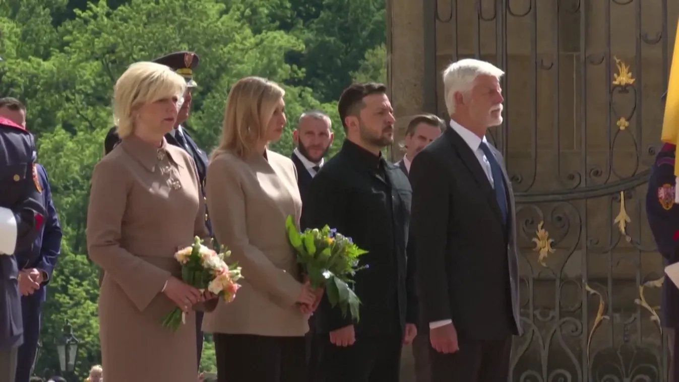 Prágába utazott Volodimir Zelenszkij + videó