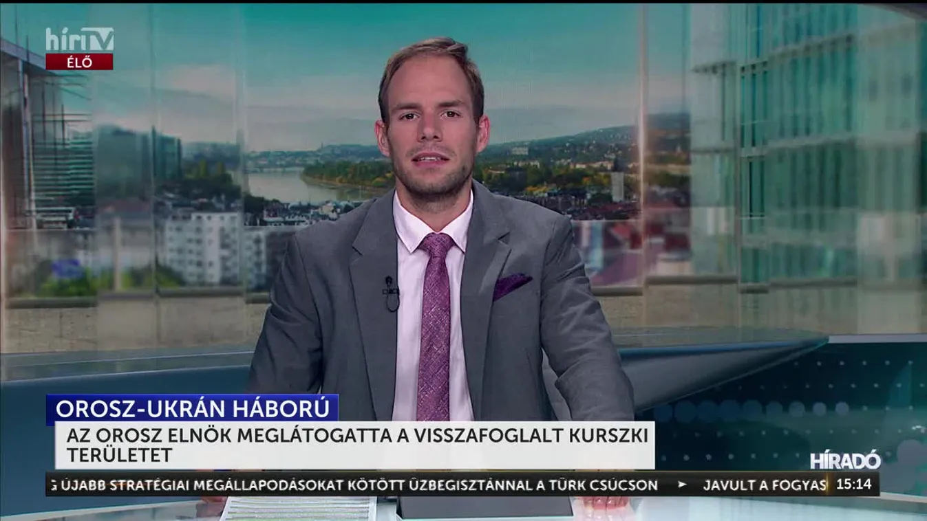 AZ OROSZ ELNÖK MEGLÁTOGATTA A VISSZAFOGLALT KURSZKI TERÜLETET