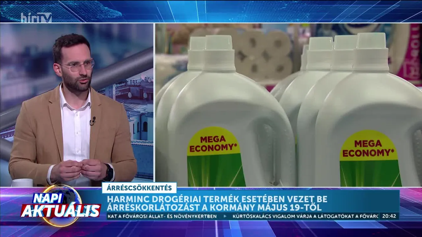 Napi aktuális - 30 drogériai termék esetében vezet be árréskorlátozást a kormány
