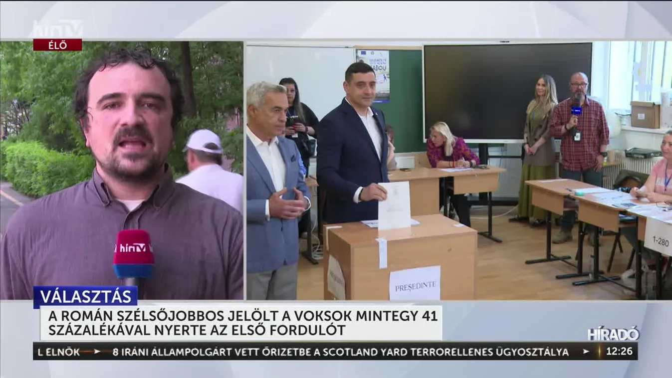 Román szélsőjobbos jelölt, a voksok mintegy 41 százalékkal nyerte az első fordulót + videó