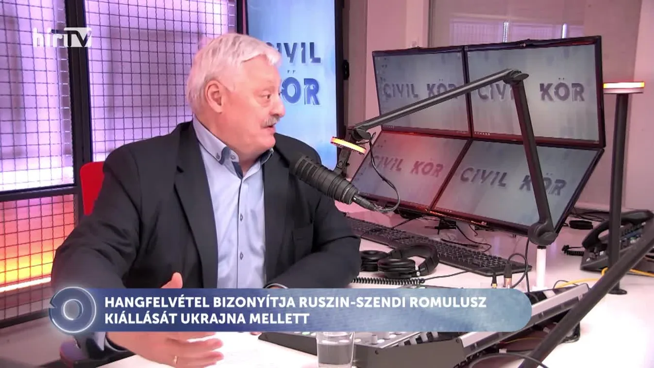 Civil kör - Hangfelvétel bizonyítja Ruszin-Szendi Romulusz kiállását Ukrajna mellett