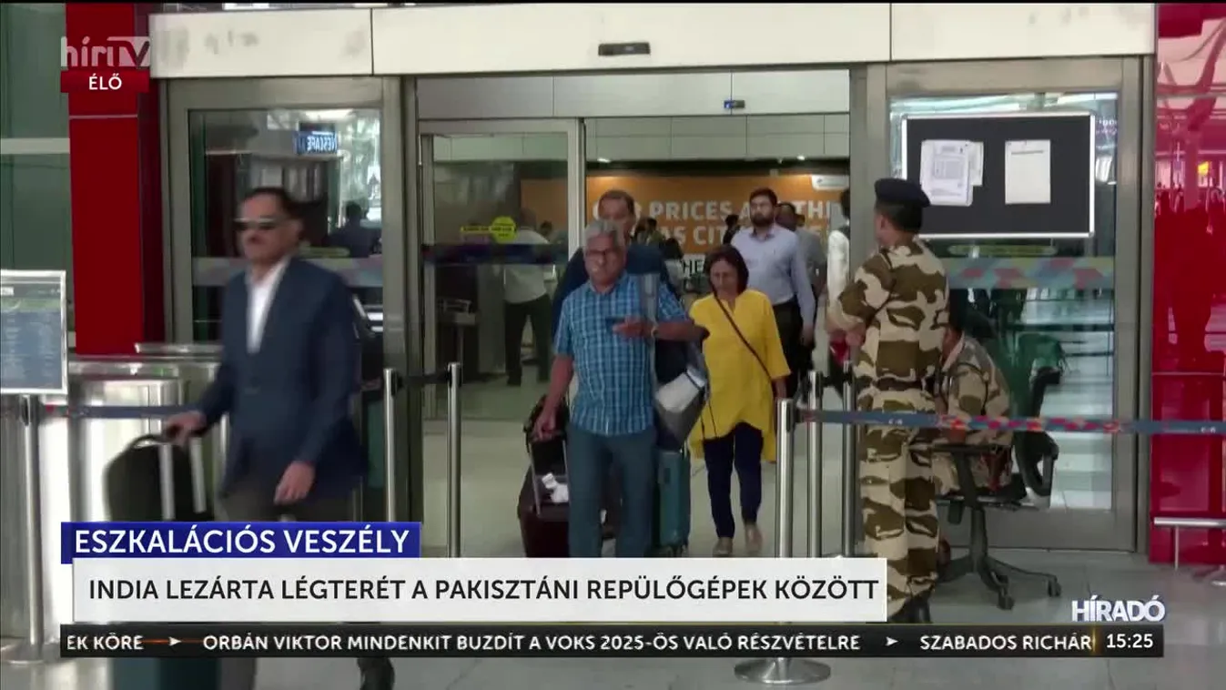 INDIA LEZÁRTA LÉGTERÉT A PAKISZTÁNI REPÜLŐGÉPEK KÖZÖTT