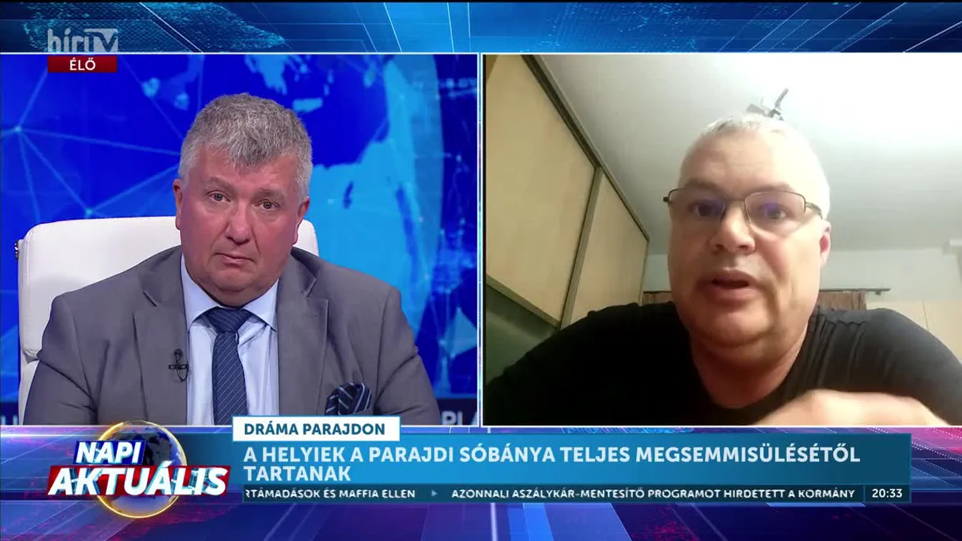 Napi aktuális - Petres Sándor: A parajdi sóbányába kedden hatalmas mennyiségben zúdult be a víz + videó