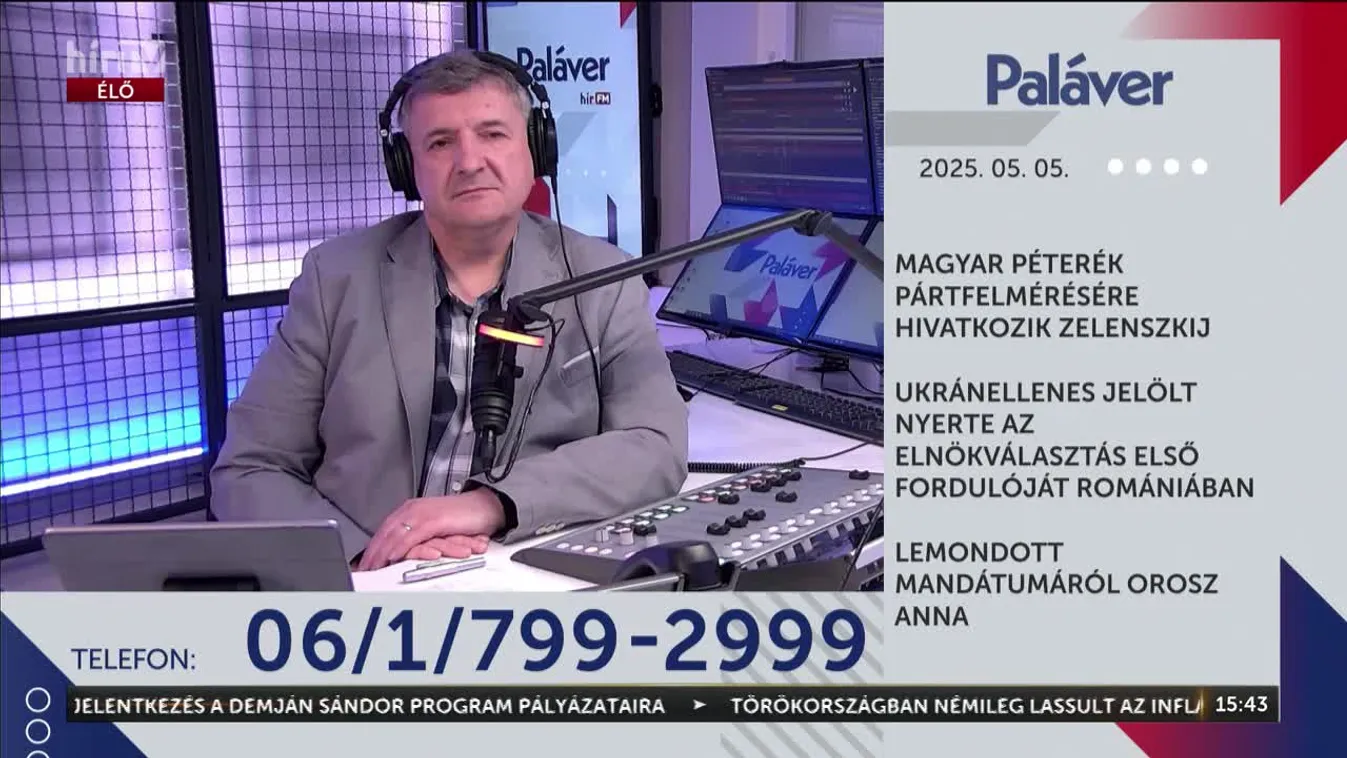 Paláver – Magyar Péterék pártfelmérésére hivatkozik Zelenszkij