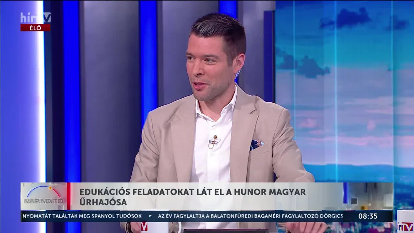 EDUKÁCIÓS FELADATOKAT LÁT EL A HUNOR MAGYAR ŰRHAJÓSA