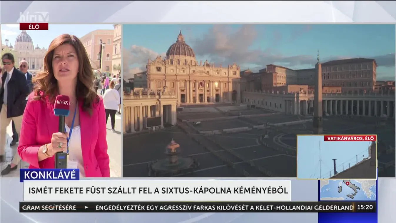 Ismét fekete füst szállt fel a Sixtus-kápolna kéményéből + videó