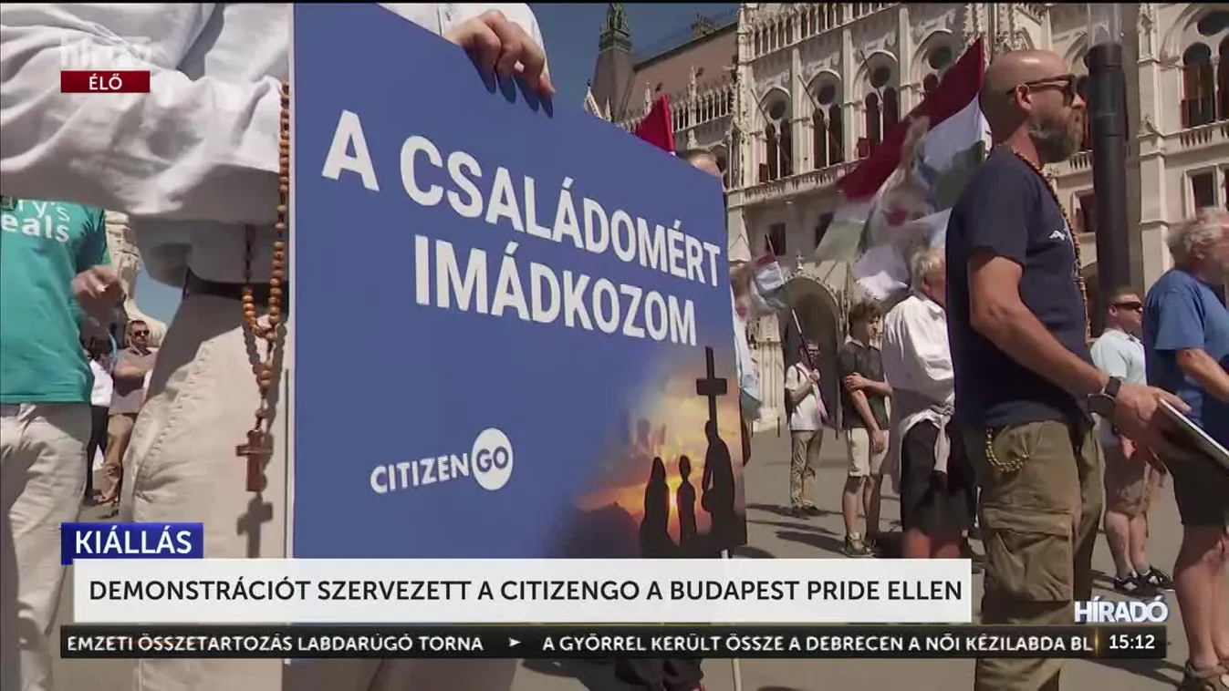 DEMONSTRÁCIÓT SZERVEZETT A CITIZENGO A BUDAPEST PRIDE ELLEN