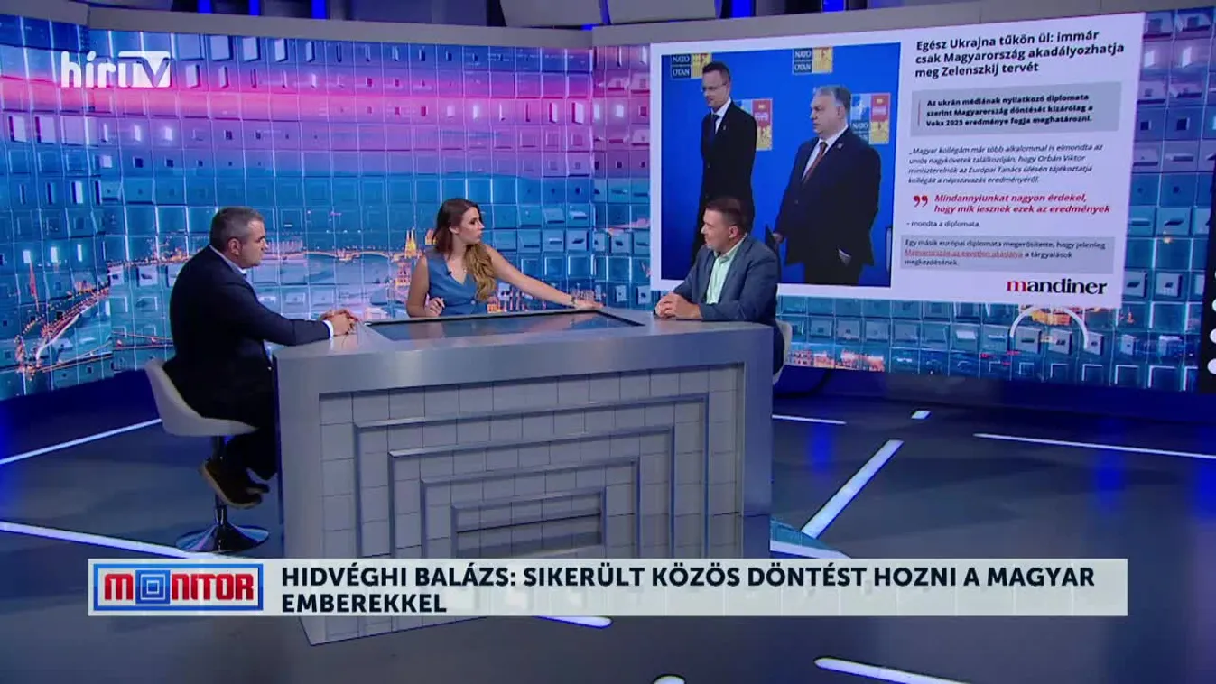 Monitor - Hidvéghi Balázs: Sikerült közös döntést hozni a magyar emberekkel + videó