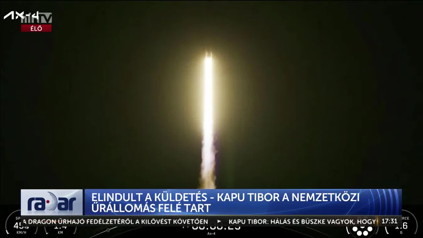 Radar – Elindult a küldetés - Kapu Tibor a nemzetközi űrállomás felé tart