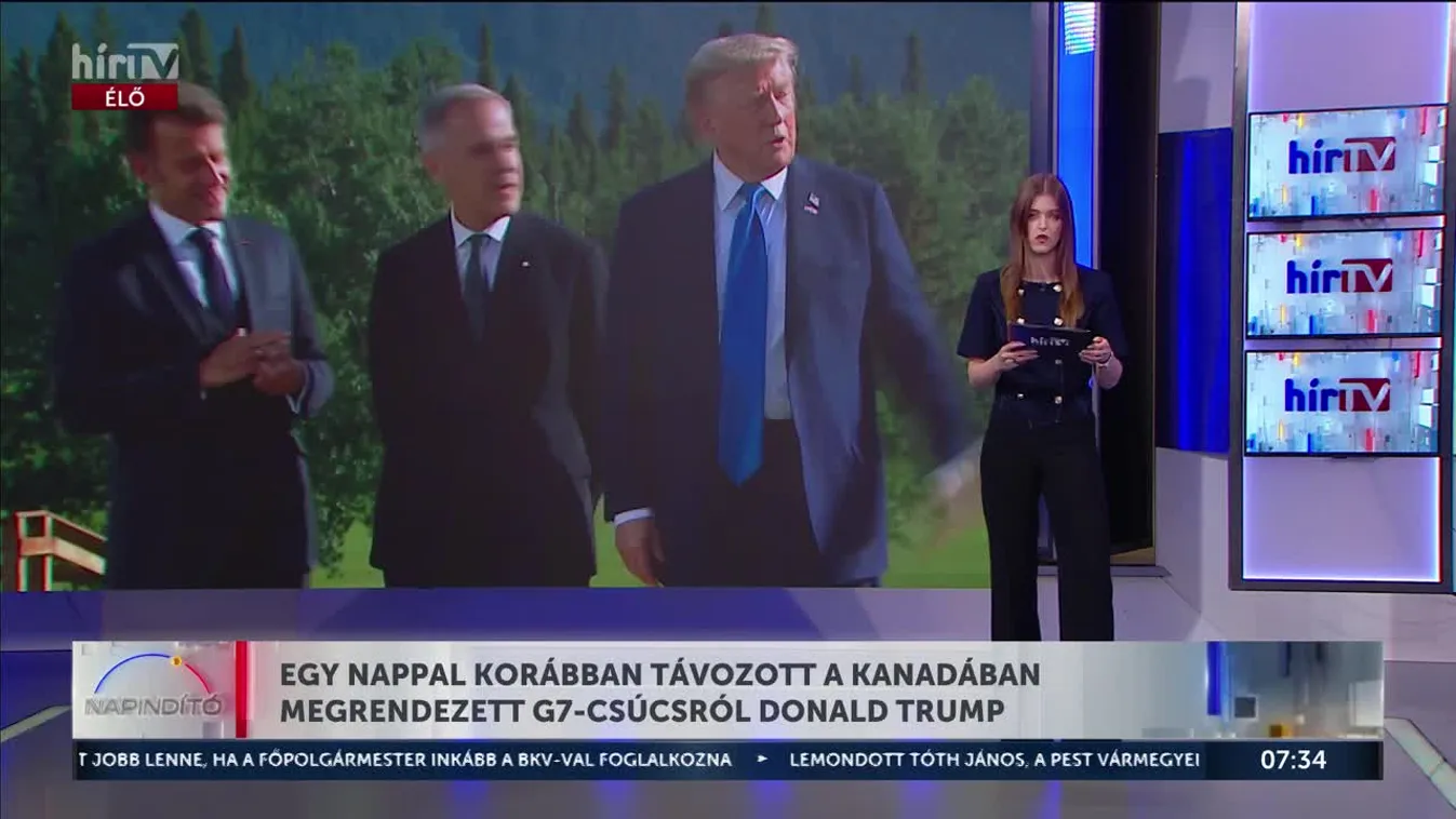 Egy nappal korábban távozott a Kanadában megrendezett G7-csúcsról Donald Trump