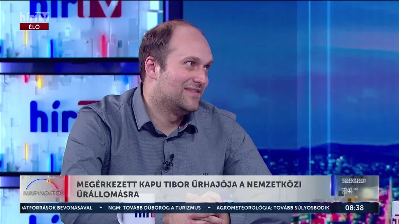 MEGÉRKEZETT KAPU TIBOR ŰRHAJÓJA A NEMZETKÖZI ŰRÁLLOMÁSRA