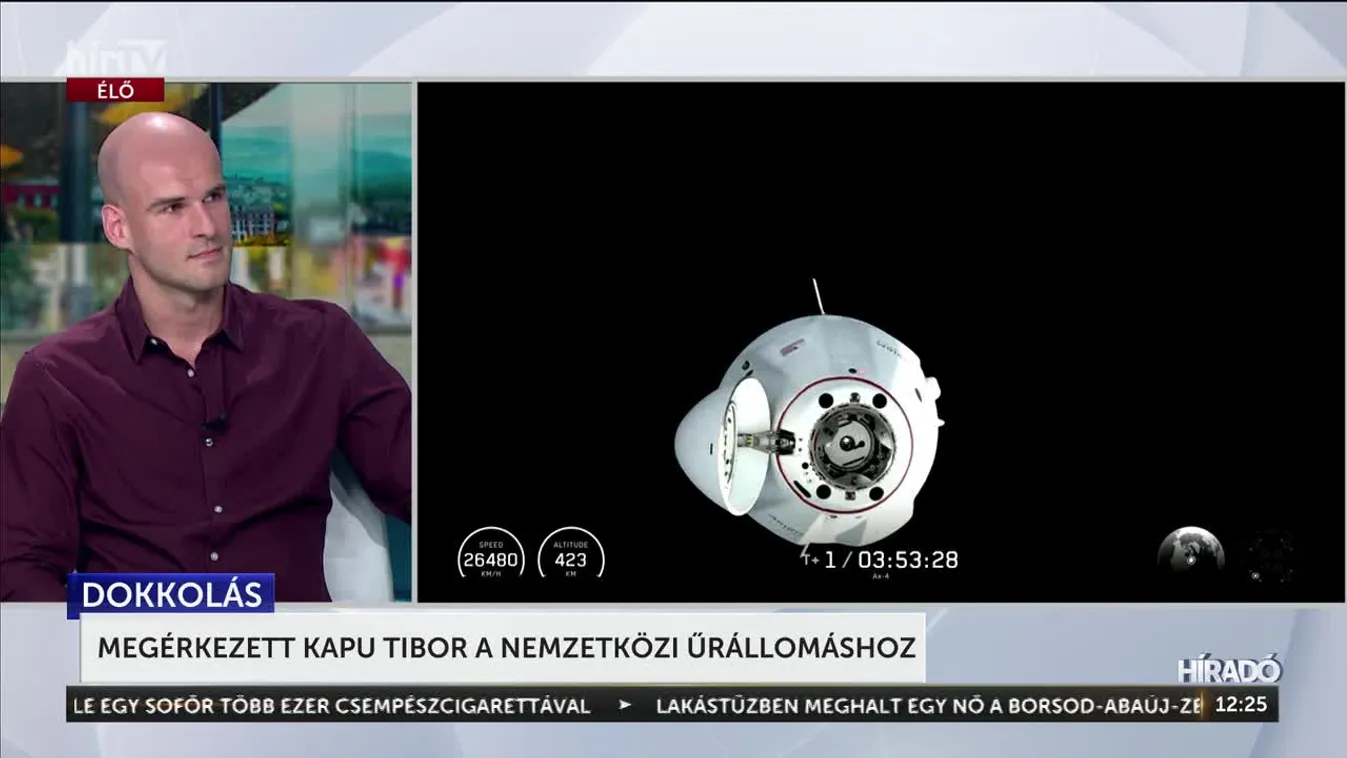 Megérkezett Kapu Tibor a Nemzetközi Űrállomáshoz