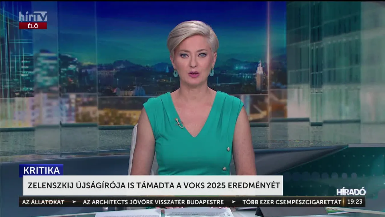 ZELENSZKIJ ÚJSÁGÍRÓJA IS TÁMADTA A VOKS 2025 EREDMÉNYÉT
