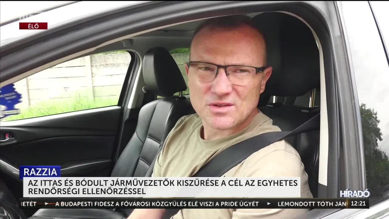 Az ittas és bódult járművezetők kiszűrése a cél az egyhetes rendőrségi ellenőrzéssel + videó