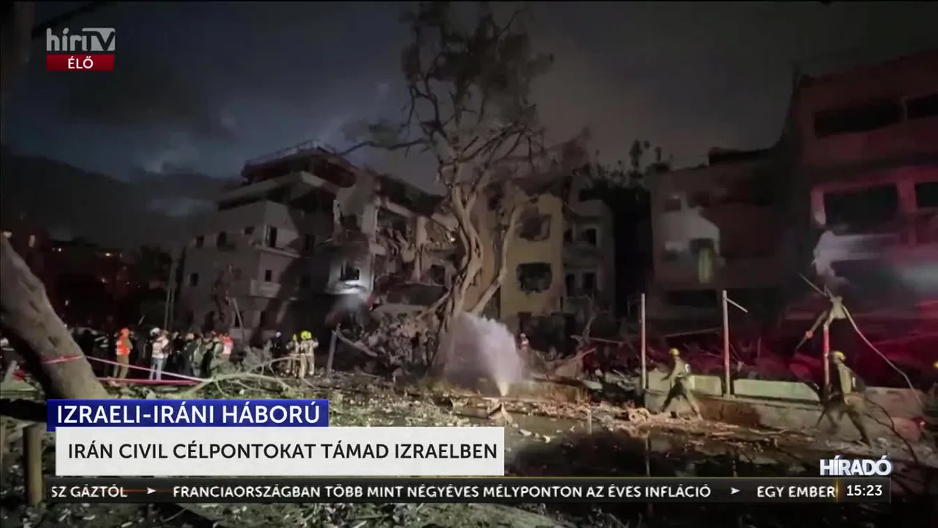 IRÁN CSAK CIVIL CÉLPONTOKAT TÁMAD IZRAELBEN