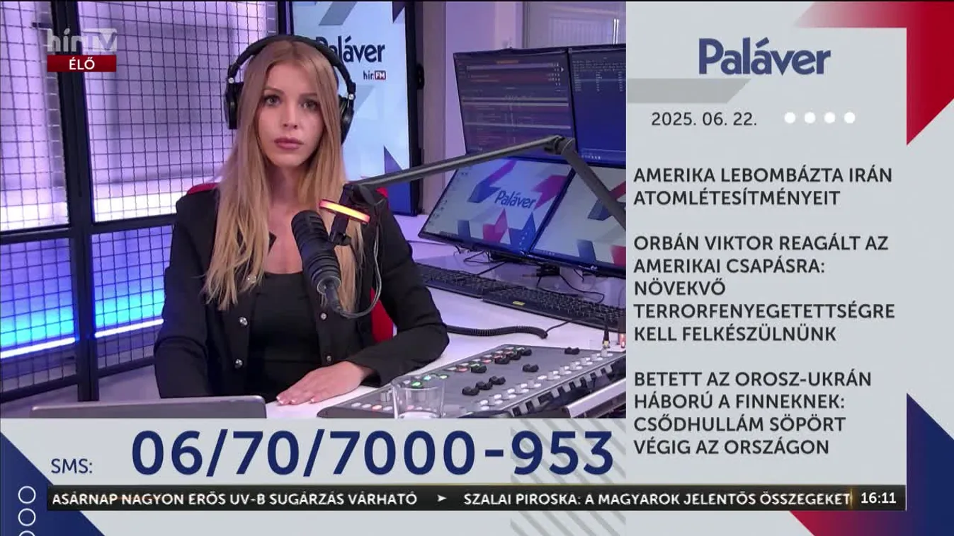 Paláver – Amerika lebombázta Irán atomlétesítményeit