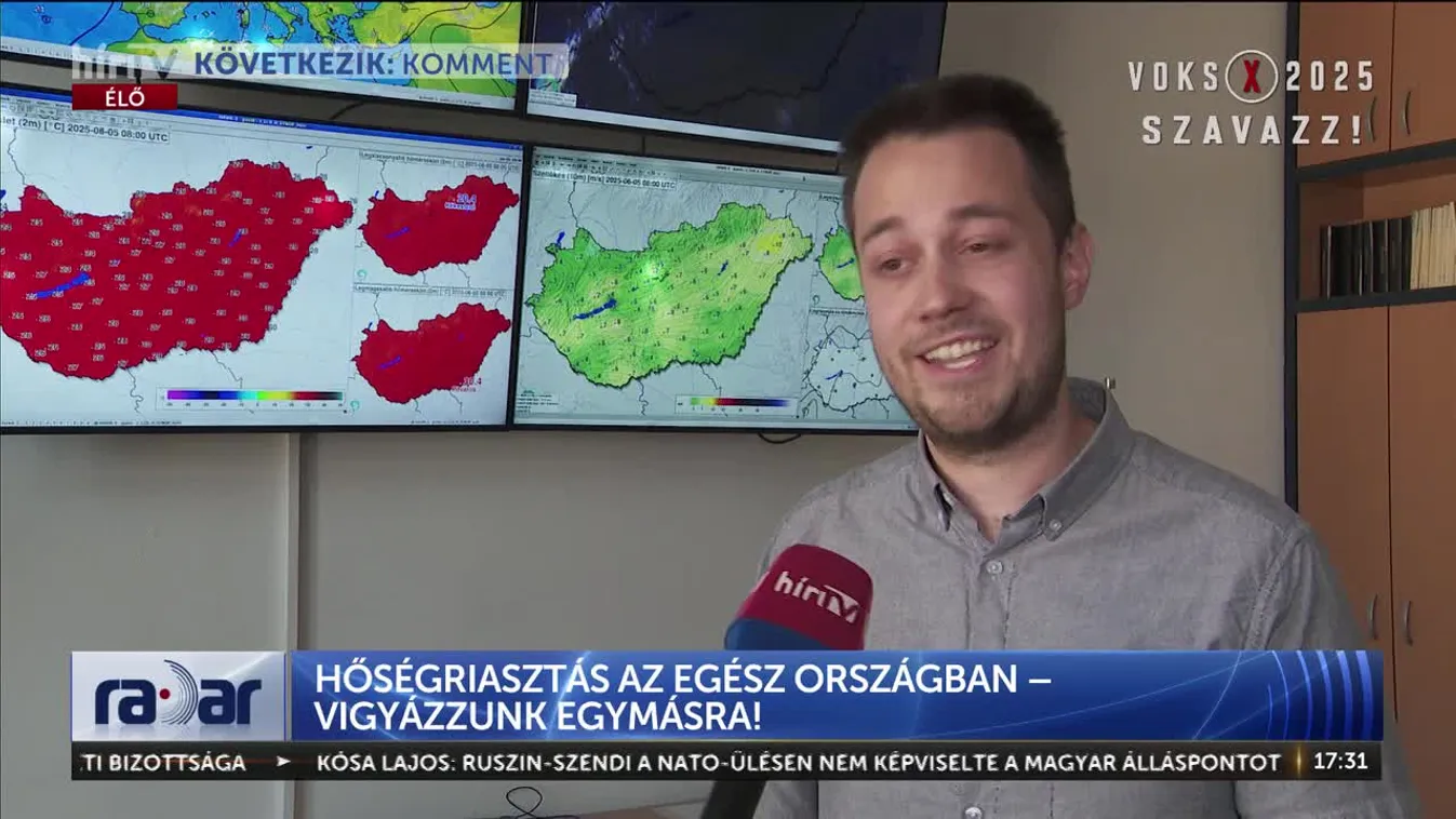 	Radar – Hőségriasztás az egész országban – vigyázzunk egymásra