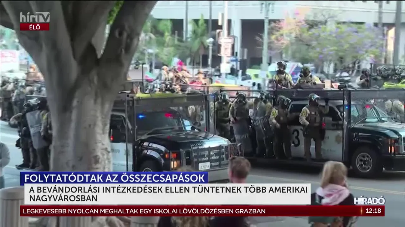A BEVÁNDORLÁSI INTÉZKEDÉSEK ELLEN TÜNTETNEK TÖBB AMERIKAI NAGYVÁROSBAN