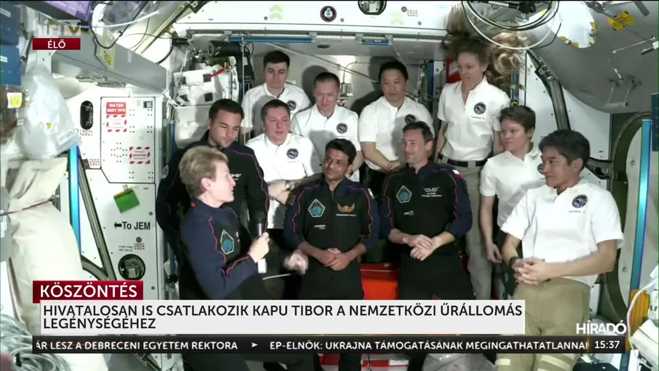 HIVATALOSAN IS CSATLAKOZIK KAPU TIBOR A NEMZETKÖZI ŰRÁLLOMÁS LEGÉNYSÉGÉHEZ