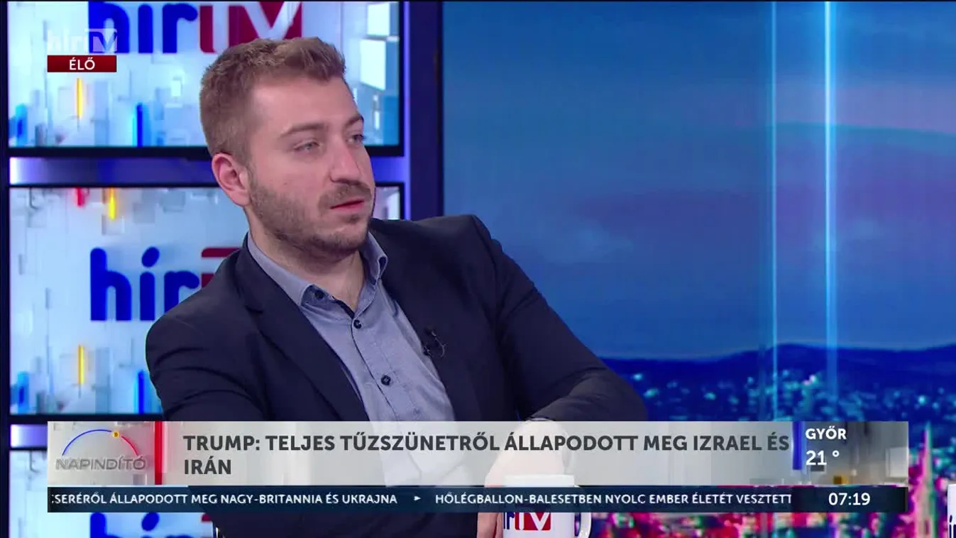 TRUMP: TELJES TŰZSZÜNETRŐL ÁLLAPODOTT MEG IZRAEL ÉS IRÁN