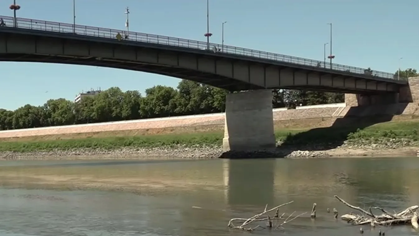 A valaha volt legkisebb vízszintet mérték a napokban a Tisza szolnoki szakaszán  + videó