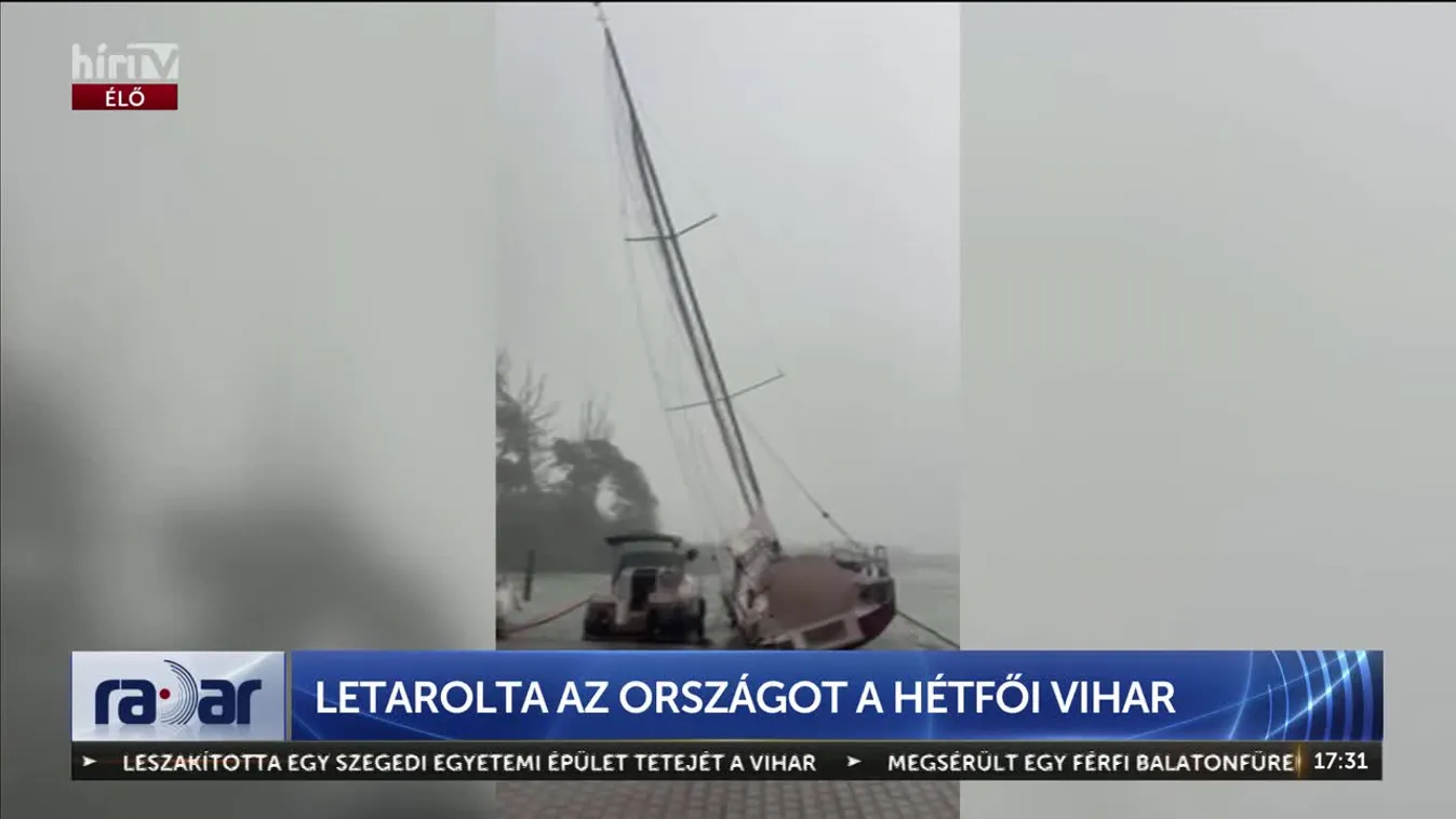 Radar – Letarolta az országot a hétfői vihar