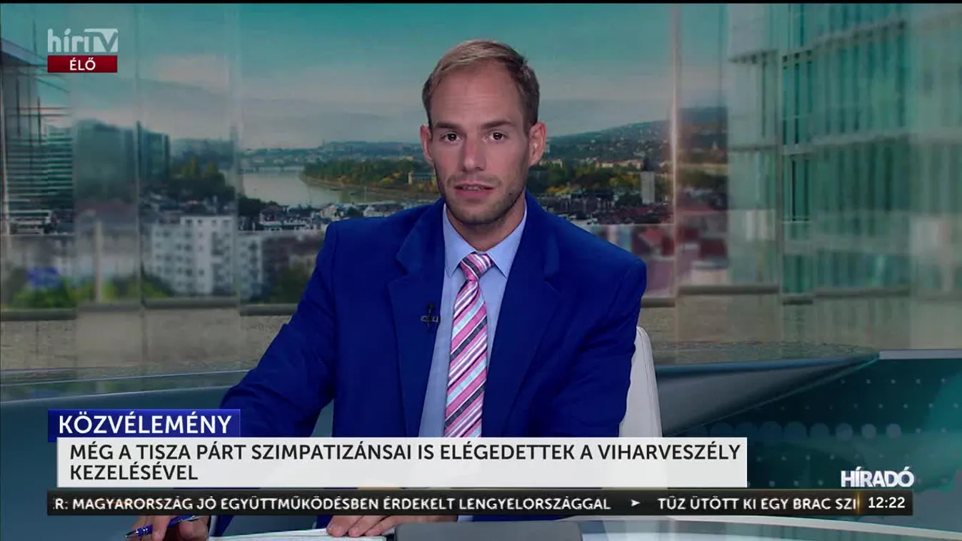 MÉG A TISZA PÁRT SZIMPATIZÁNSAI IS ELÉGEDETTEK A VIHARVESZÉLY KEZELÉSÉVEL