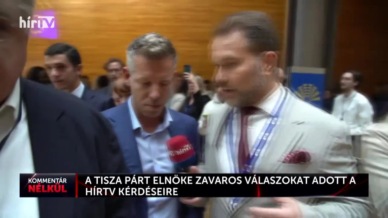 Zavaros válaszok tömkelege a Tisza Párt elnökétől a HírTV kérdéseire