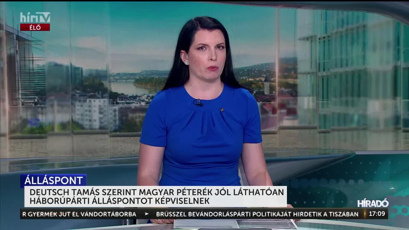 Deutsch Tamás szerint Magyar Péterék jól láthatóan háborúpárti álláspontot képviselnek