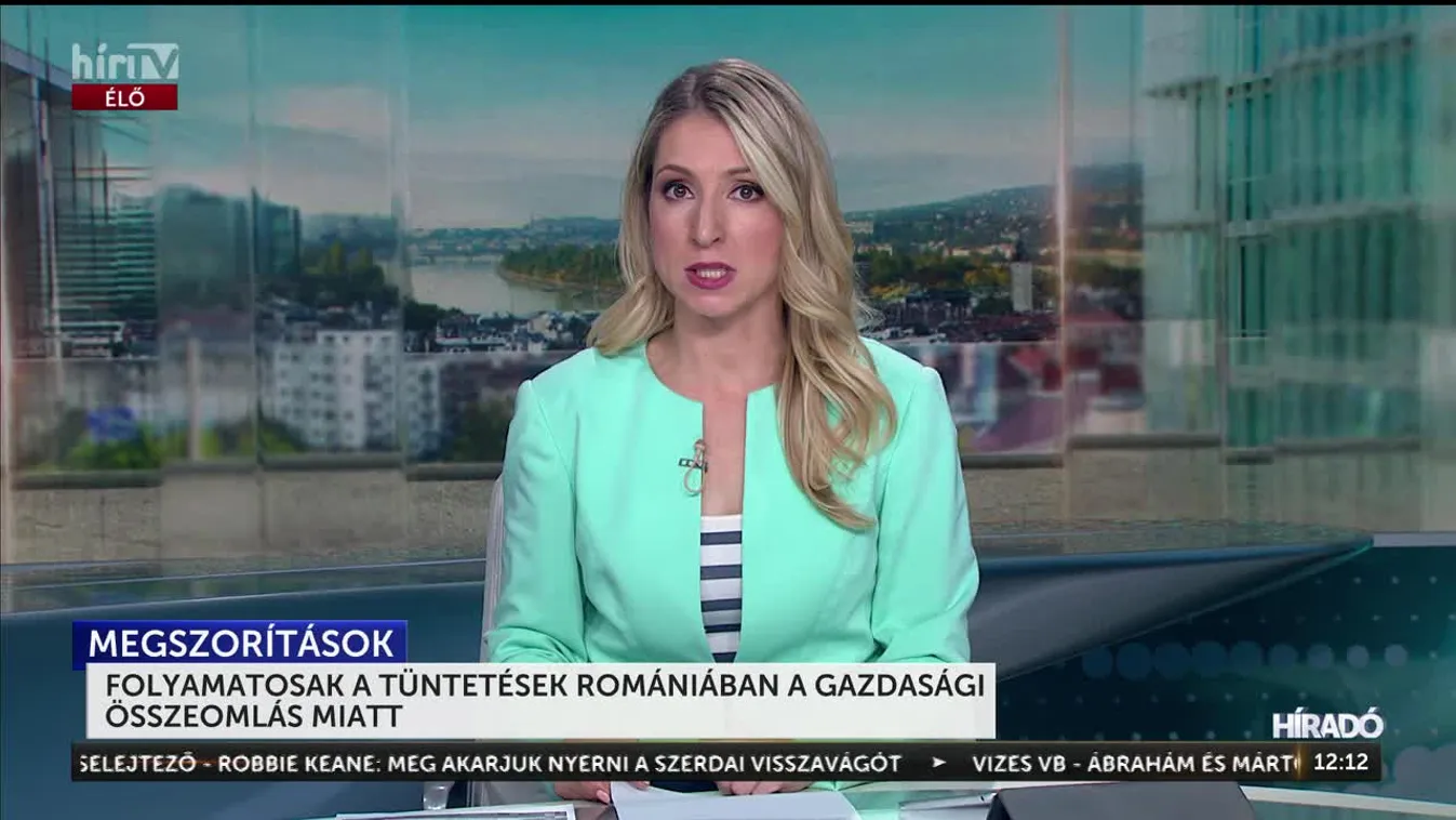 FOLYAMATOSAK A TÜNTETÉSEK ROMÁNIÁBAN A GAZDASÁGI ÖSSZEOMLÁS MIATT