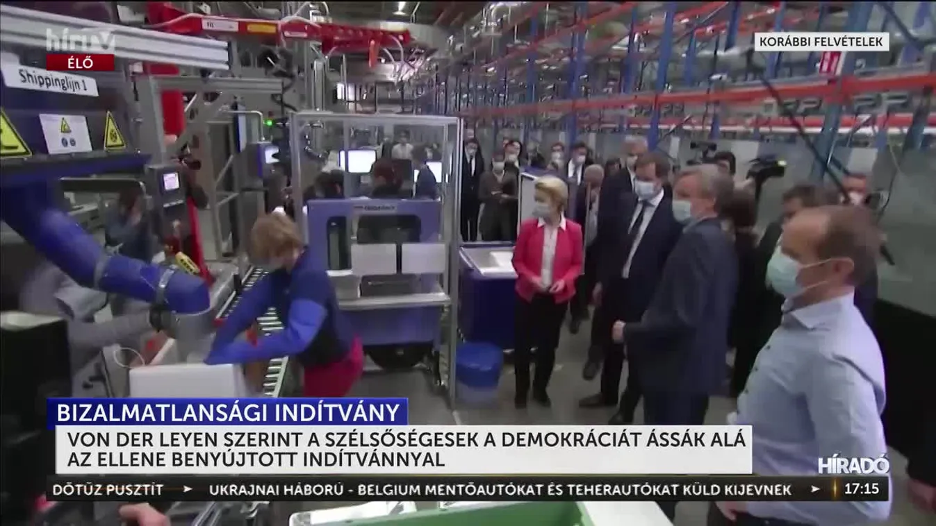 VON DER LEYEN SZERINT A SZÉLSŐSÉGESEK A DEMOKRÁCIÁT ÁSSÁK ALÁ AZ ELLENE BENYÚJTOTT INDÍTVÁNNYAL
