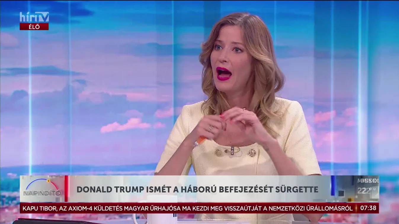 DONALD TRUMP ISMÉT A HÁBORÚ BEFEJEZÉSÉT SÜRGETTE