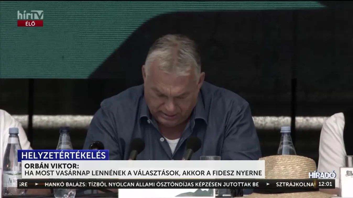 Orbán Viktor: Ha most vasárnap lennének a választások akkor a Fidesz nyerne