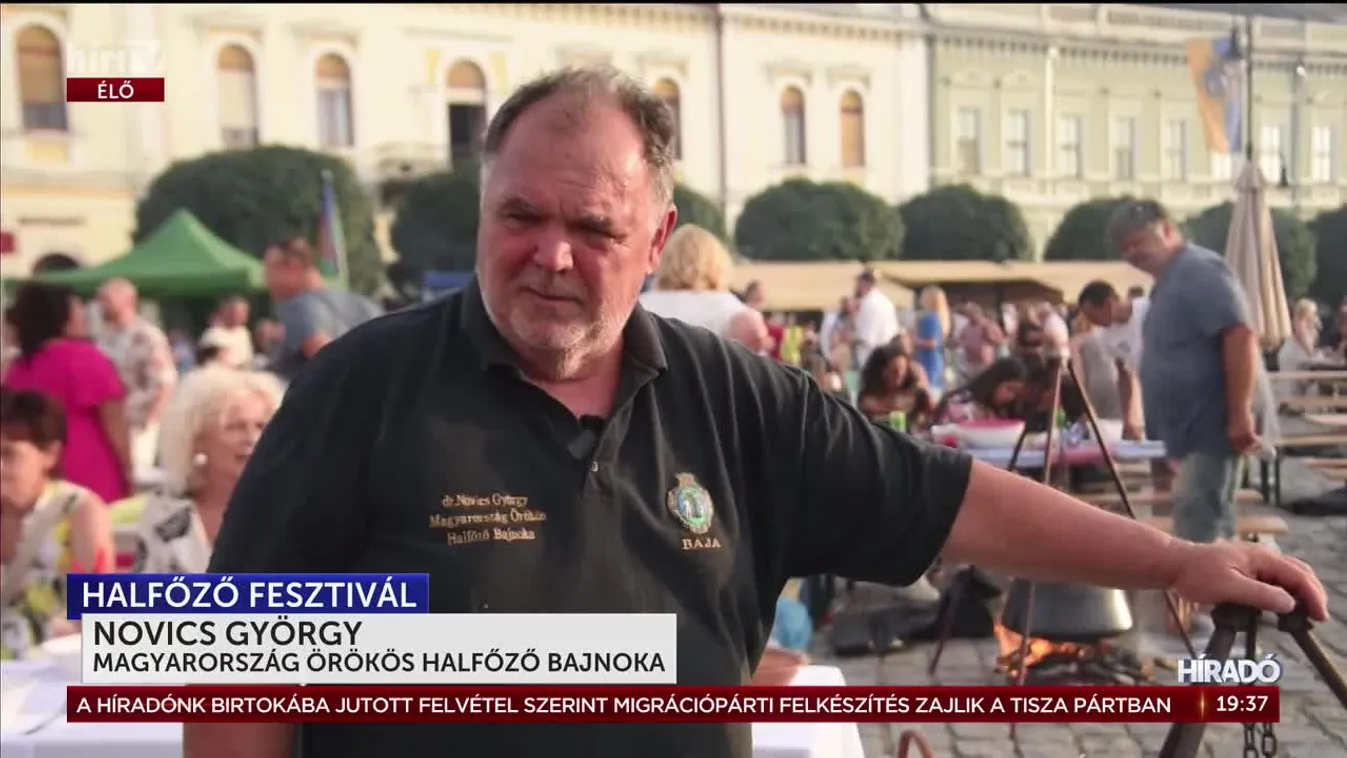 Több száz bográcsban főtt a tradicionális&nbsp;bajai halászlé a Duna-parti városban + videó