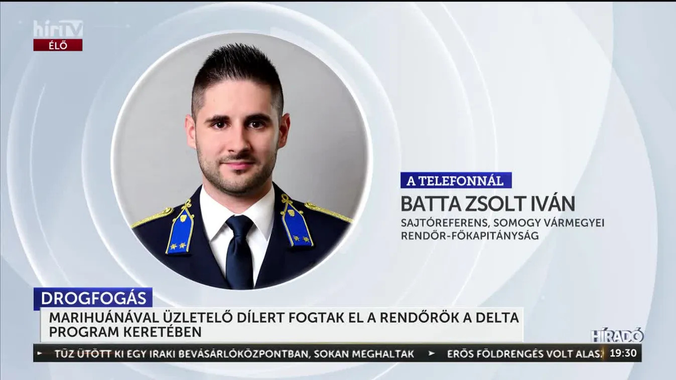 Egy újabb marihuánával üzletelő dílert fogtak el a rendőrök a DELTA program keretében + videó
