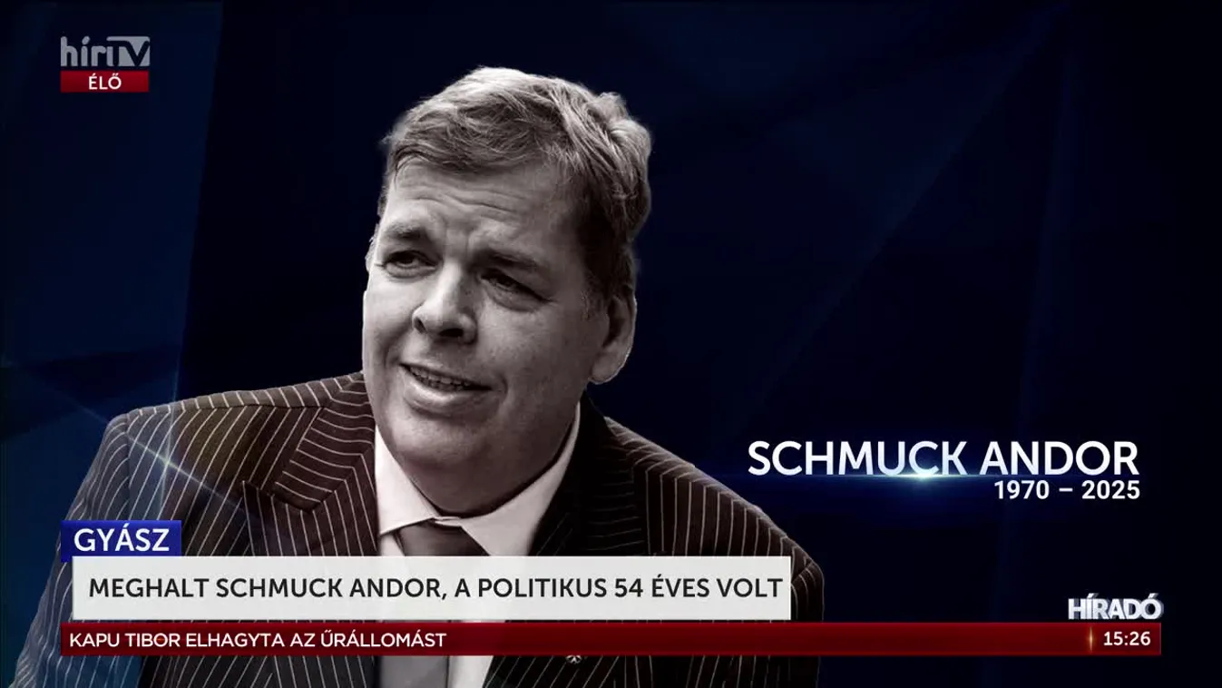 Tragikus hír: Elhunyt Schmuck Andor, a politikus utolsó küzdelme szívszorító titkokat rejt + videó