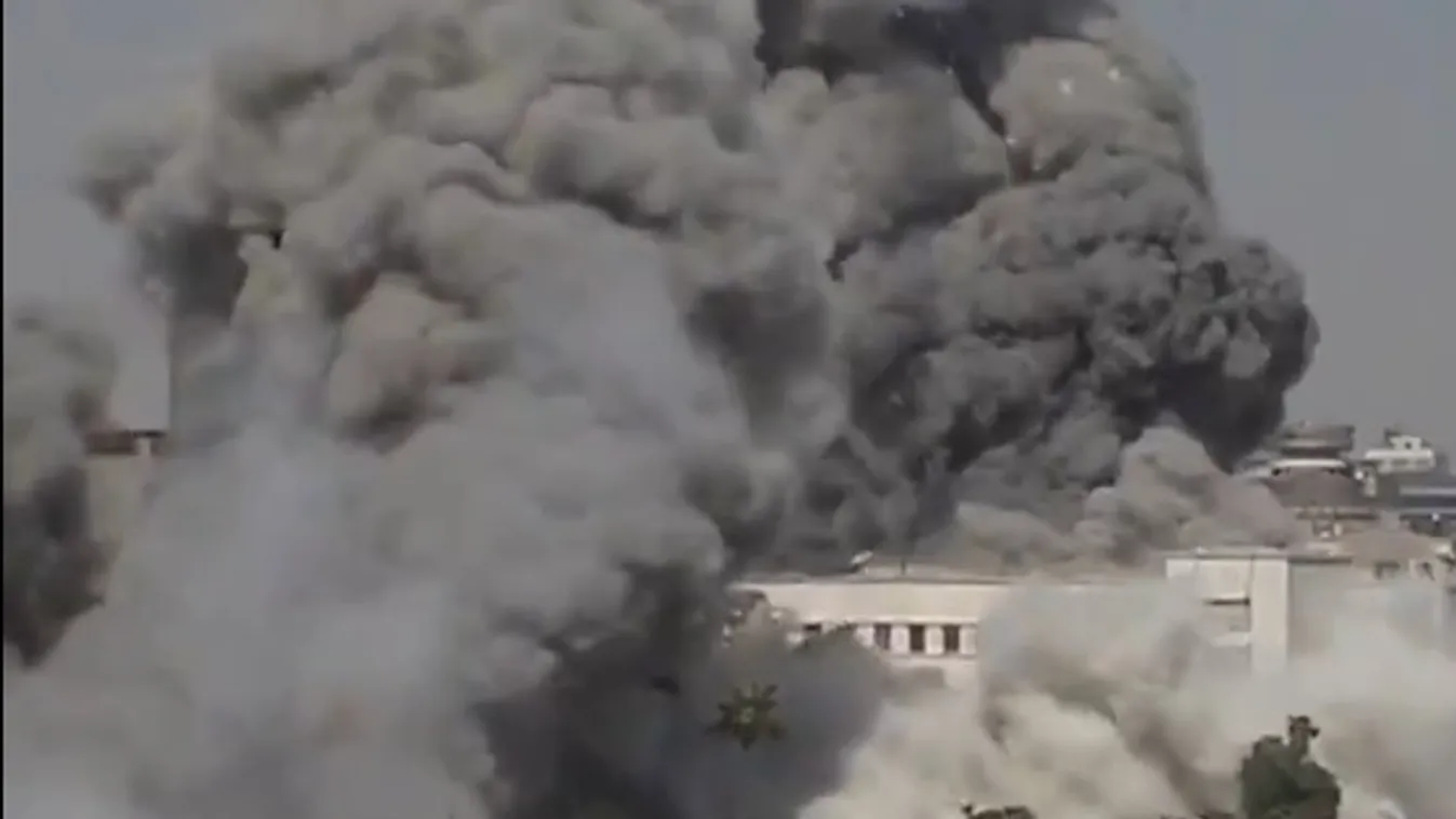 A zsidó állam egy katonai főhadiszállásra mért csapást Damaszkuszban + videó