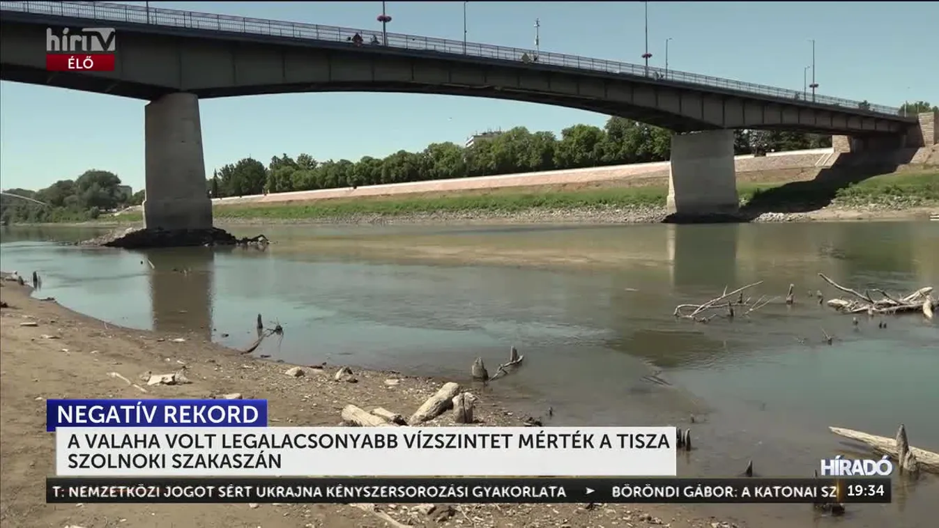 A VALAHA VOLT LEGALACSONYABB VÍZSZINTET MÉRTÉK A TISZA SZOLNOKI SZAKASZÁN