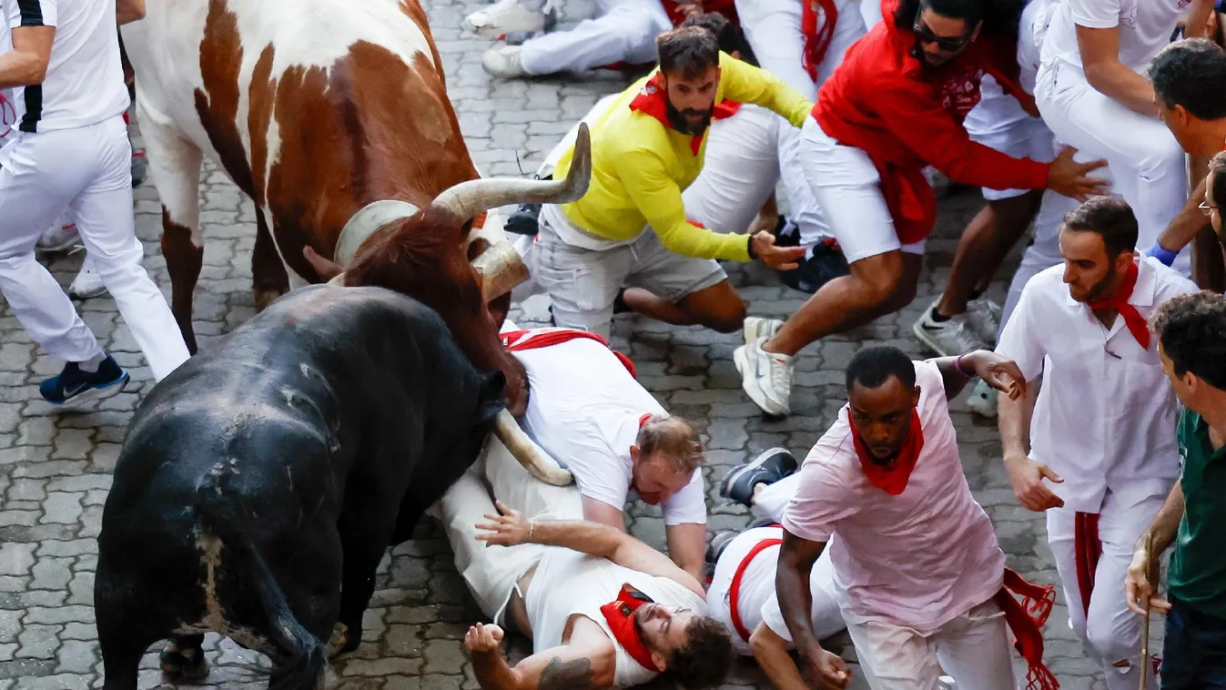 Súlyos sérülések történtek a pamplonai bikafuttatáson