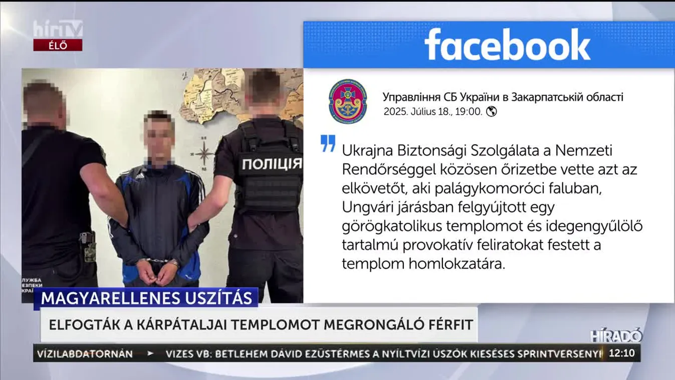 ELFOGTÁK A KÁRPÁTALJAI TEMPLOMOT MEGRONGÁLÓ FÉRFIT