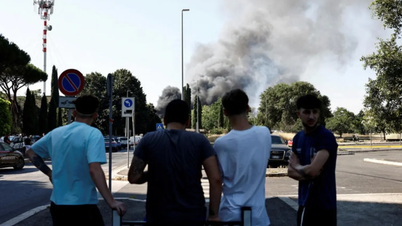 Felrobbant egy benzinkút Rómában, sokan megsérültek