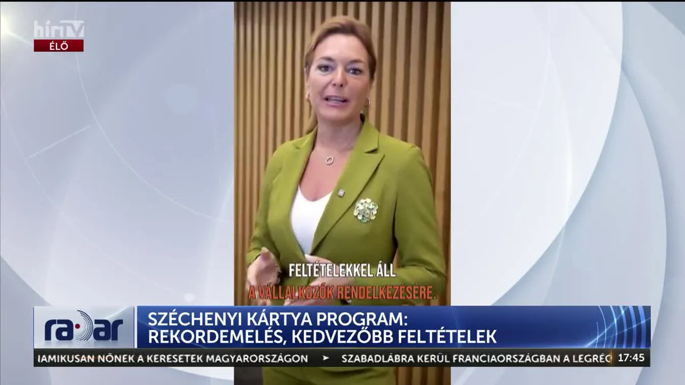 Radar - SZÉCHENYI KÁRTYA PROGRAM: REKORDEMELÉS, KEDVEZŐBB FELTÉTELEK