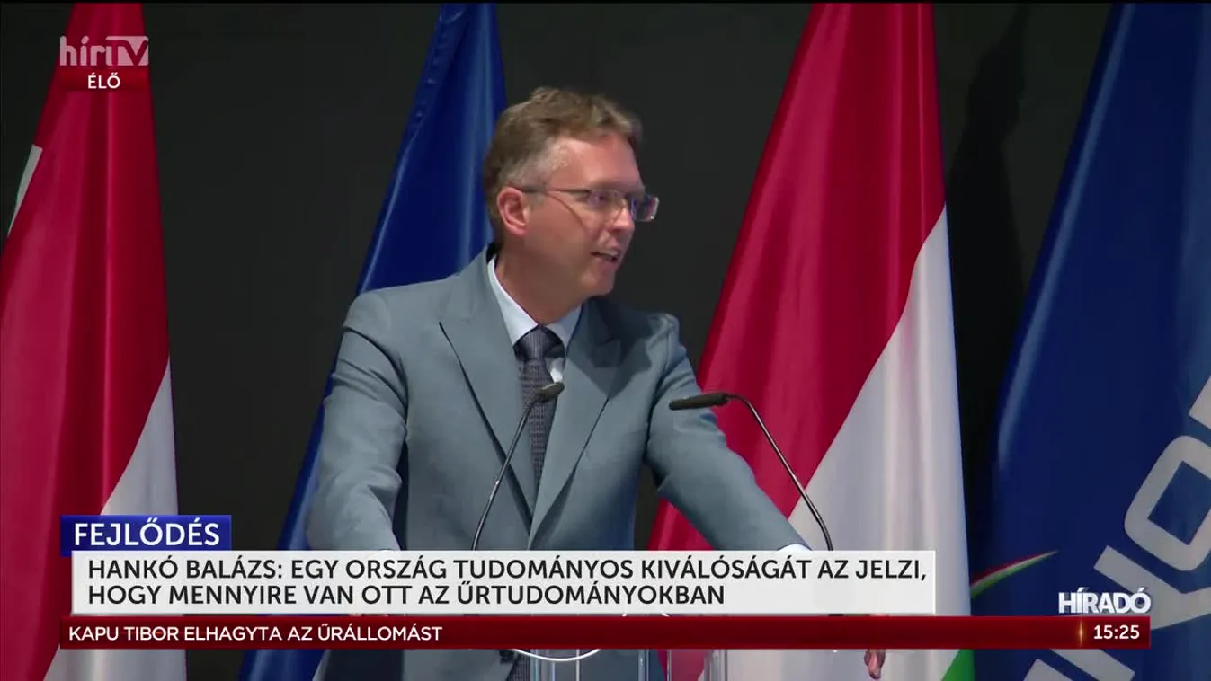 Hankó Balázs: Egy ország kutatási, oktatási, tudományos kiválóságát az jelzi, hogy mennyire van ott az űrtudományokban + videó