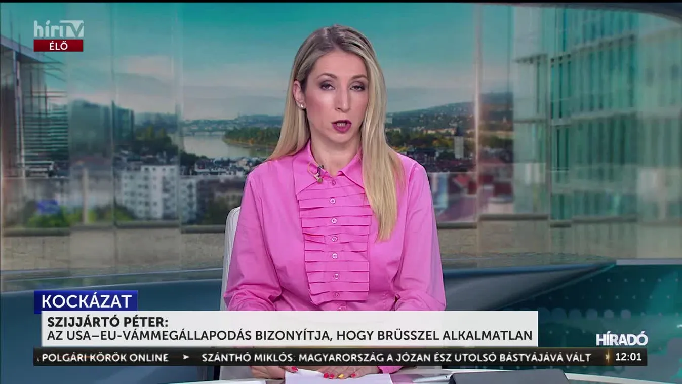 Szijjártó Péter: Az USA-EU vámmegállapodás bizonyítja, hogy Brüsszel alkalmatlan