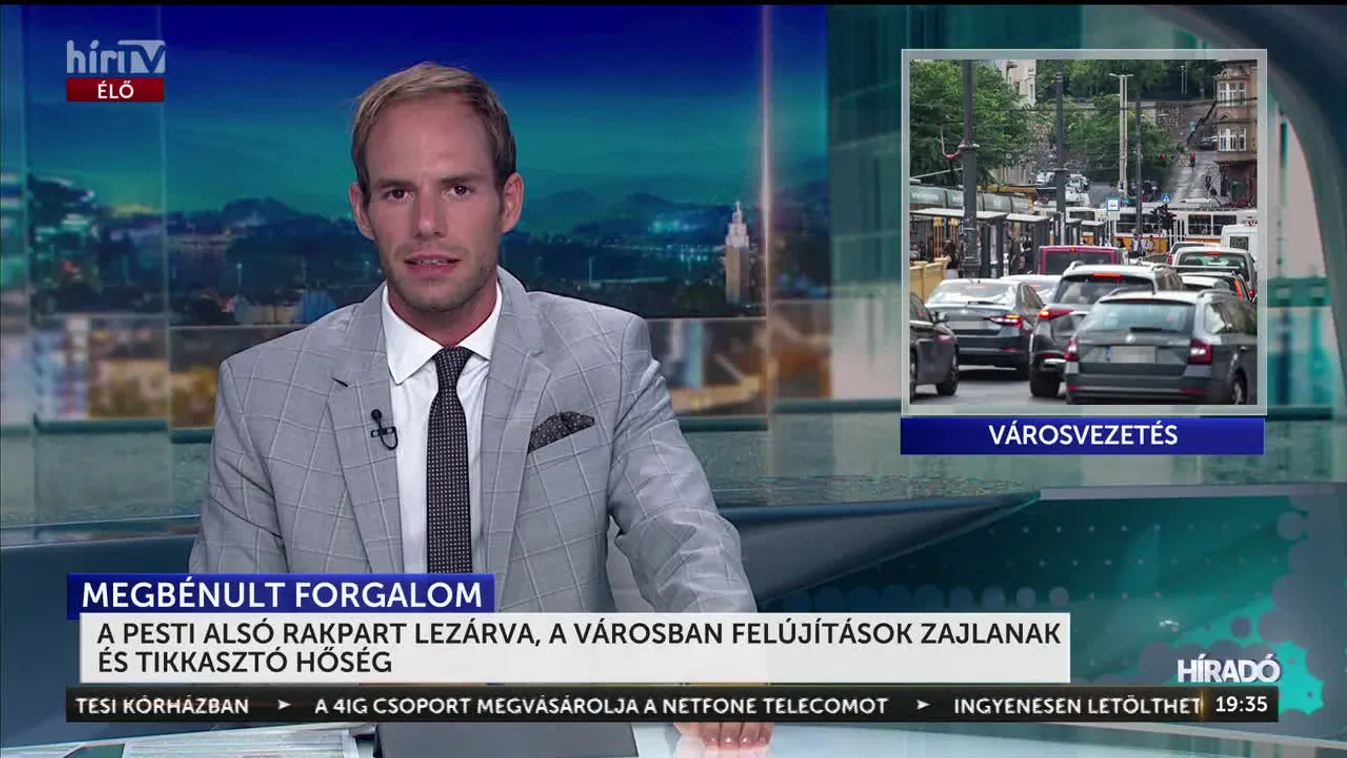 A PESTI ALSÓ RAKPART LEZÁRVA, A VÁROSBAN FELÚJÍTÁSOK ZAJLANAK ÉS TIKKASZTÓ HŐSÉG