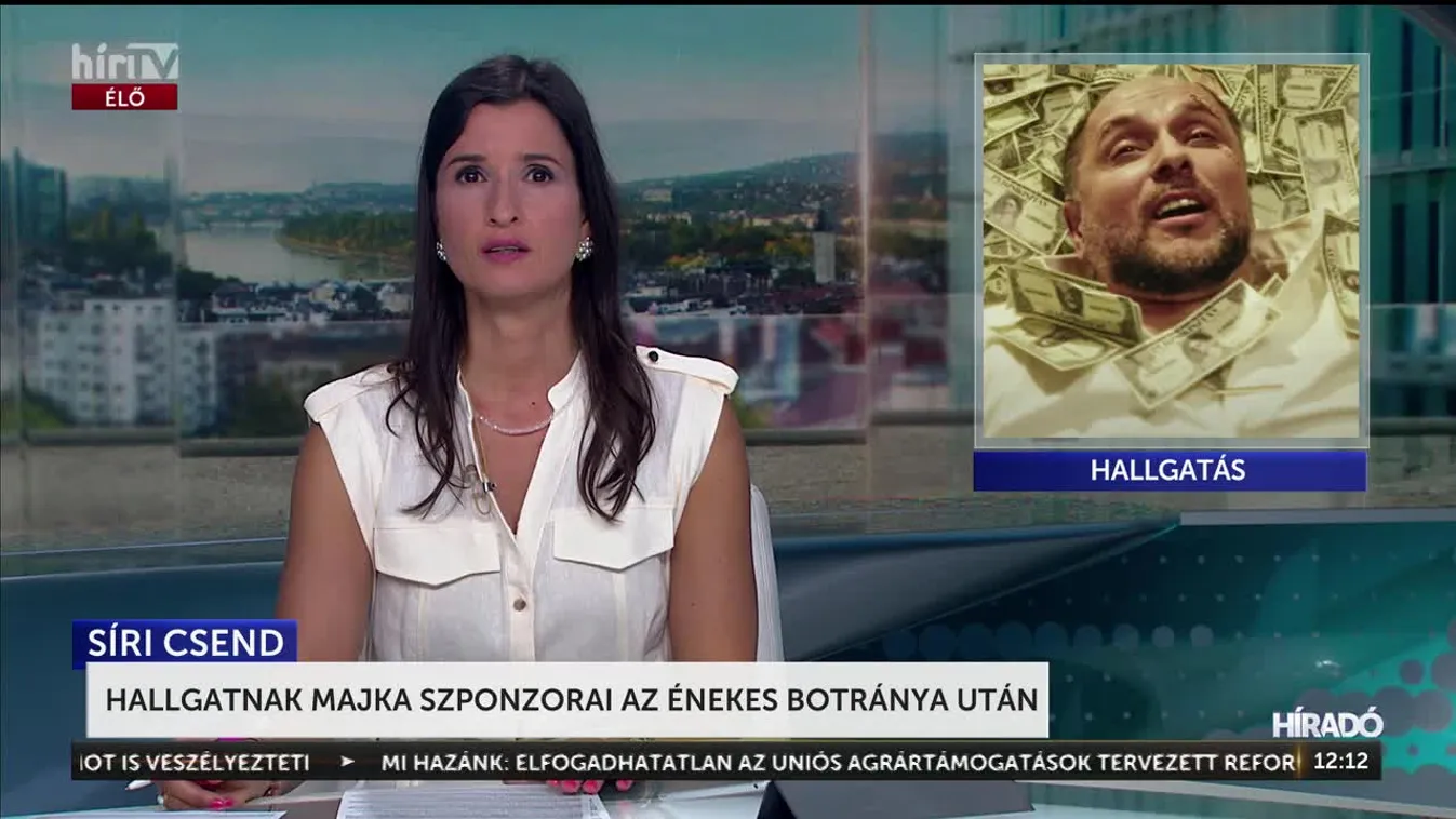 HALLGATNAK MAJKA SZPONZORAI AZ ÉNEKES BOTRÁNYA UTÁN